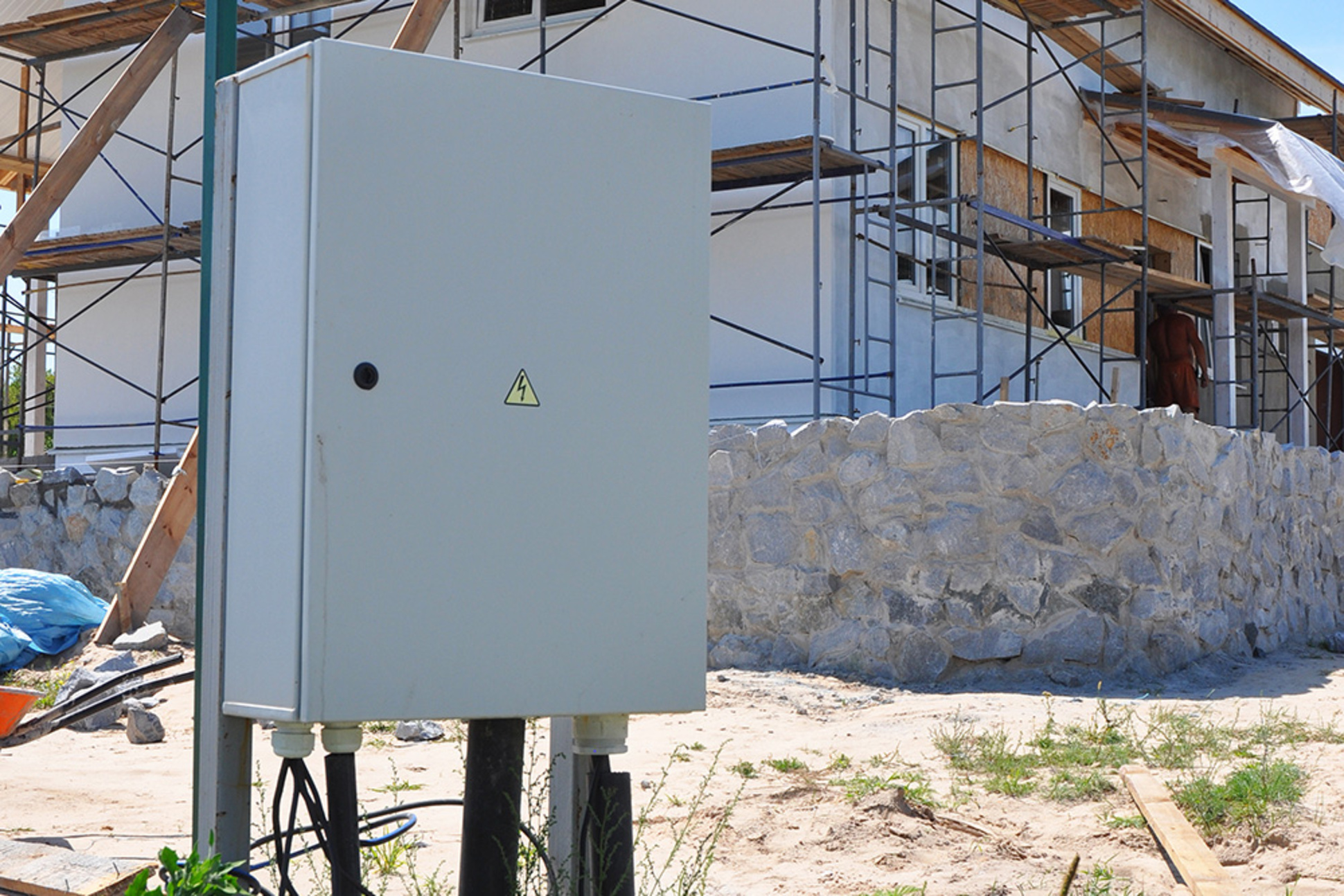 Baustrom bei Elektrotechnik Mortka in Niederaula