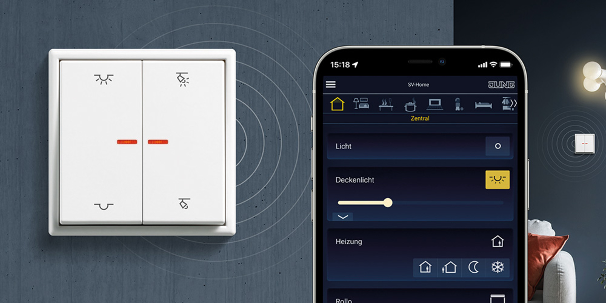 KNX RF Taster bei Elektrotechnik Mortka in Niederaula